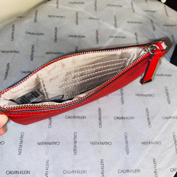 Saffiano Leather Large Zip Wristlet - Picture 2 of 2